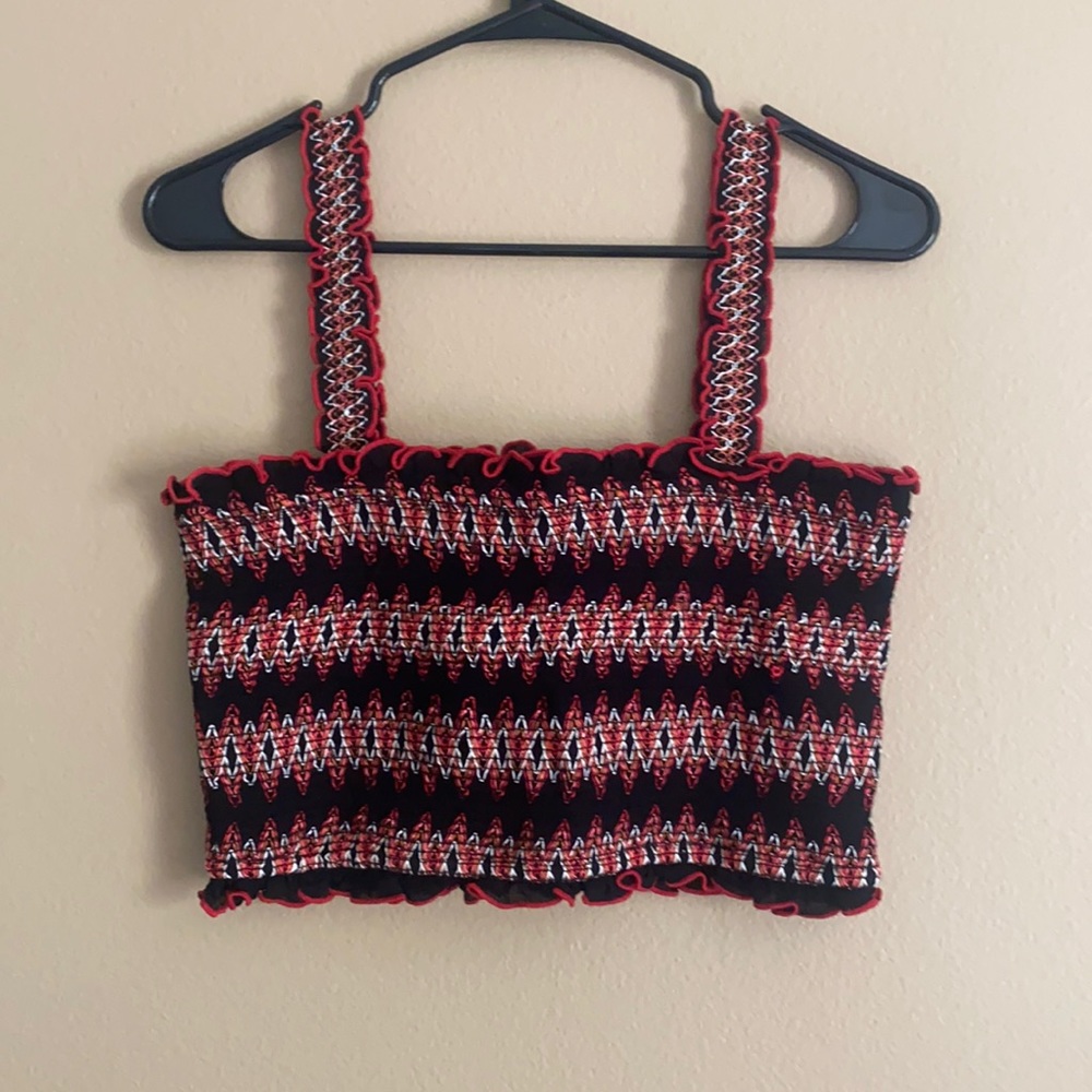 rouched crop top